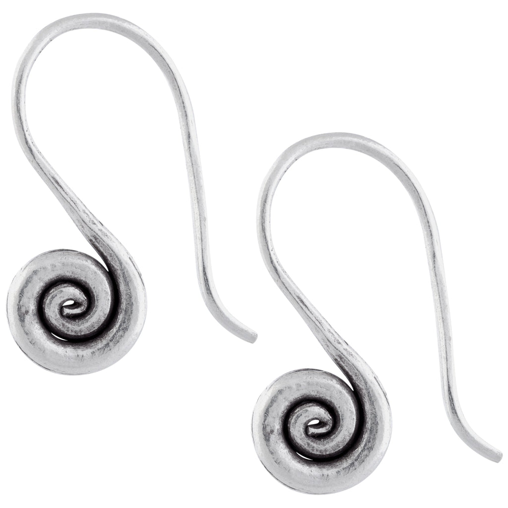 Small Swirl Sterling Silver Earrings Earrings - Fine La Vie Bien Small Swirl Sterling Silver Earrings