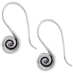 Small Swirl Sterling Silver Earrings Earrings - Fine La Vie Bien Small Swirl Sterling Silver Earrings