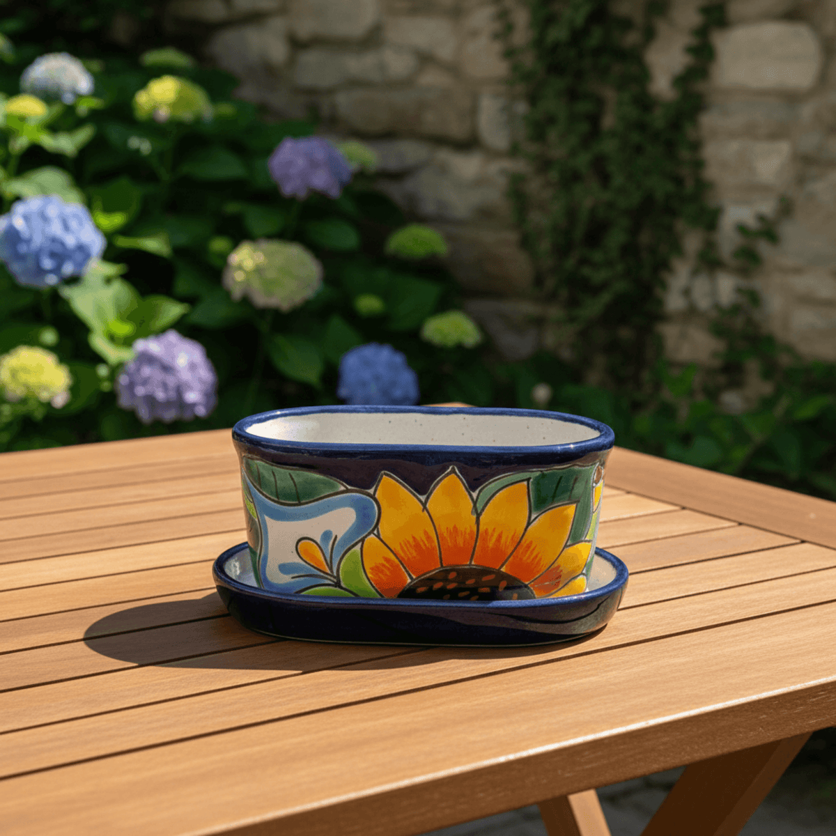 Small Talavera Flower Pot | Colorful Hand-Painted Mexican Planter Talavera Flower Pot La Vie Bien Small Talavera Flower Pot | Colorful Hand-Painted Mexican Planter