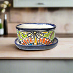 Small Talavera Flower Pot | Colorful Hand - Painted Mexican Planter Talavera Flower Pot La Vie Bien Small Talavera Flower Pot | Colorful Hand - Painted Mexican Planter