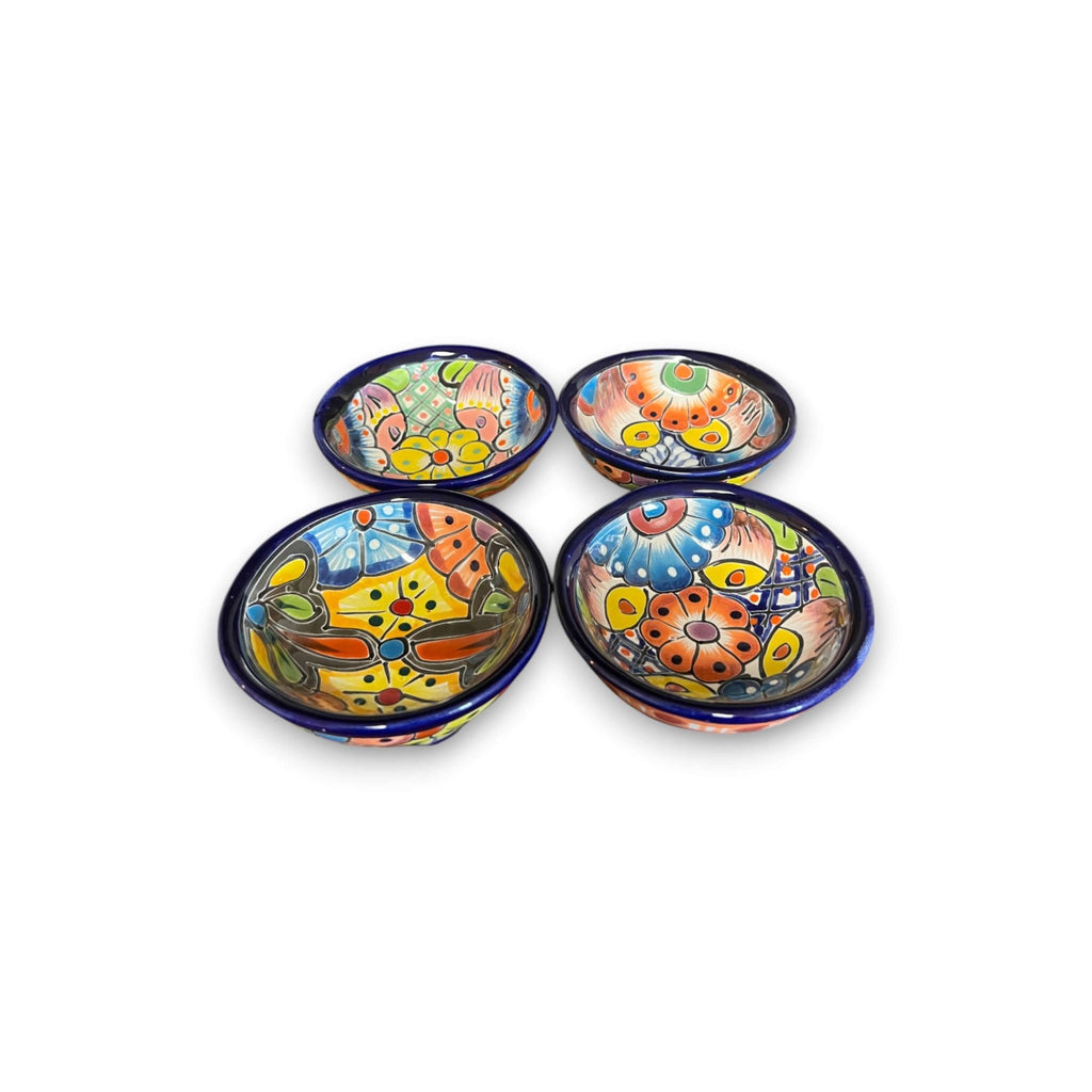 Small Talavera Salsa Bowl | Handmade Mexican Sauce Dish Talavera Salsa Bowl La Vie Bien Small Talavera Salsa Bowl | Handmade Mexican Sauce Dish