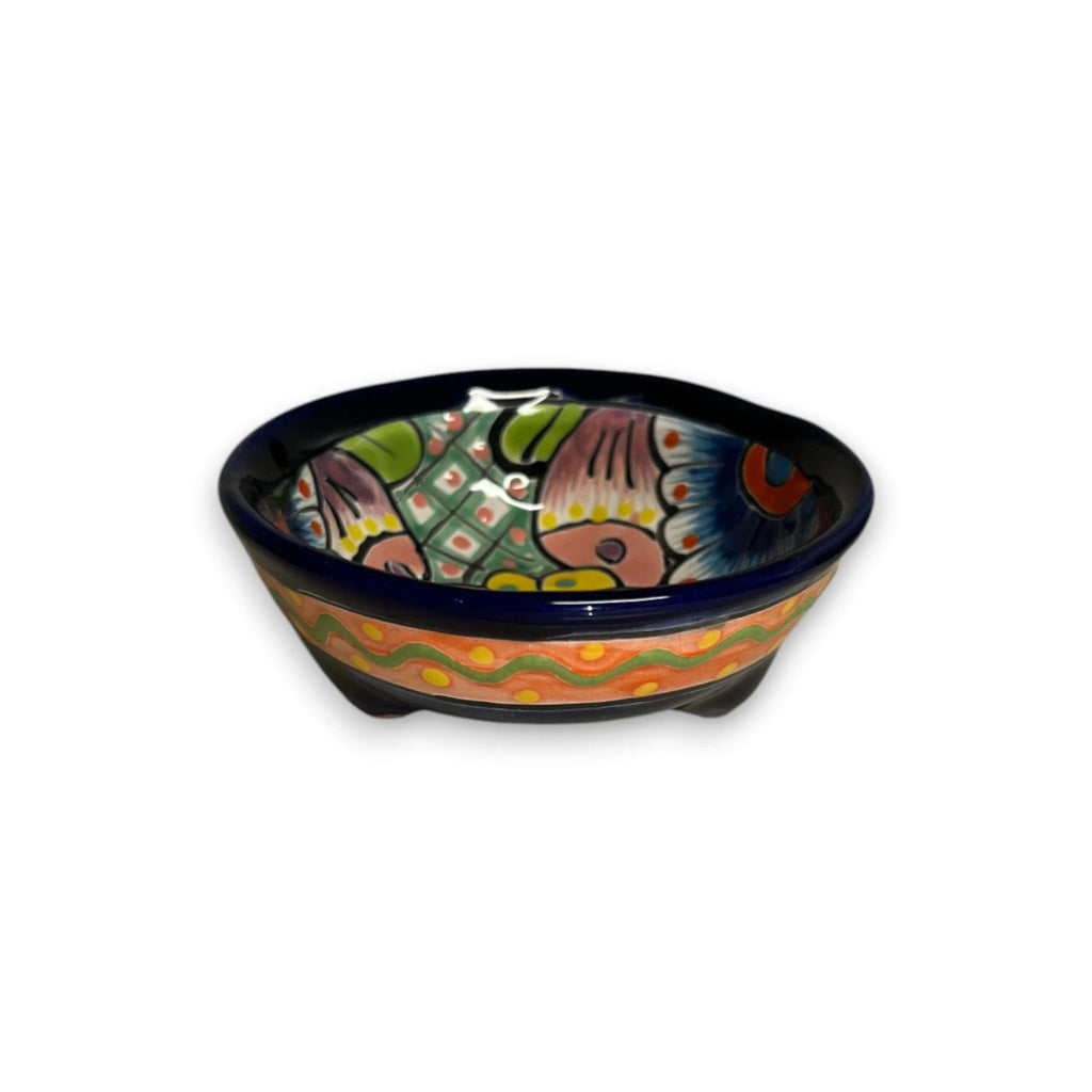 Small Talavera Salsa Bowl | Handmade Mexican Sauce Dish Talavera Salsa Bowl La Vie Bien Small Talavera Salsa Bowl | Handmade Mexican Sauce Dish