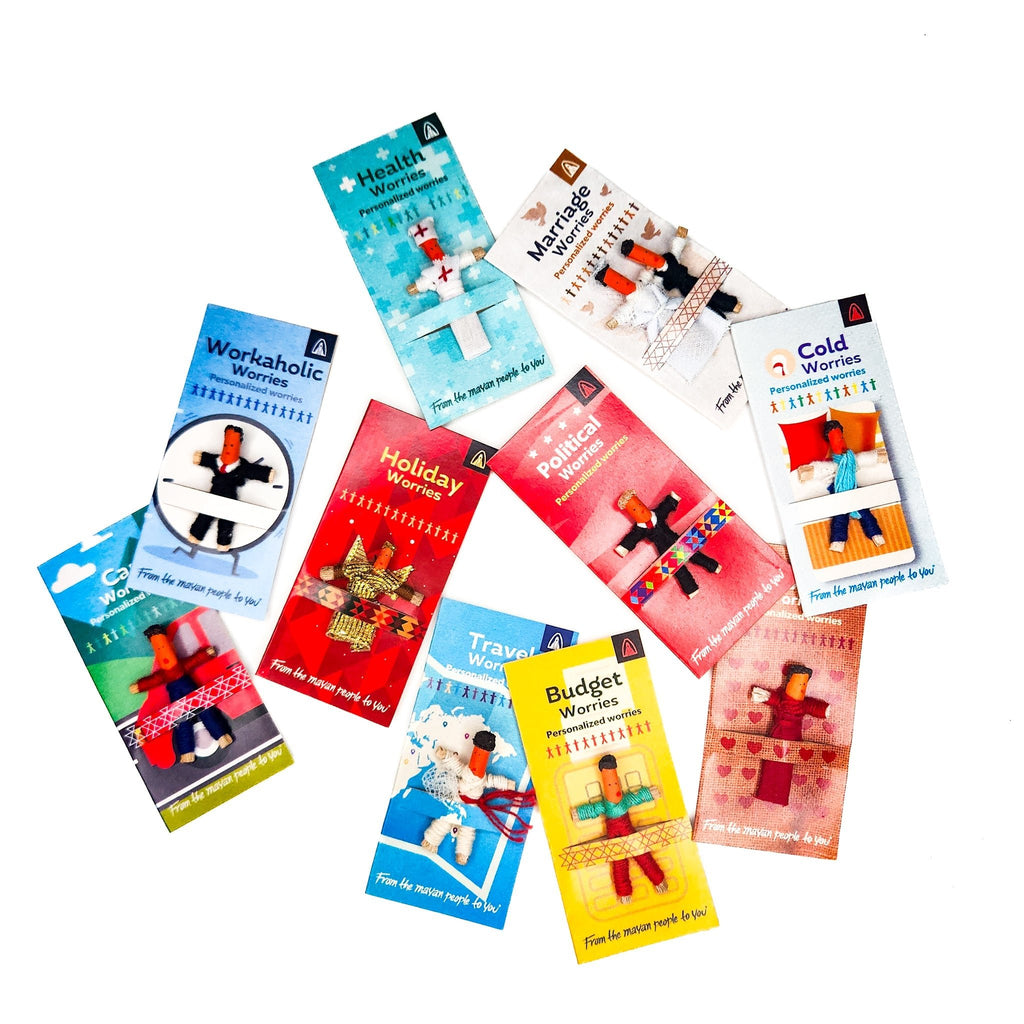 Small Themed Worry People - Set of 20 Kids La Vie Bien Small Themed Worry People - Set of 20
