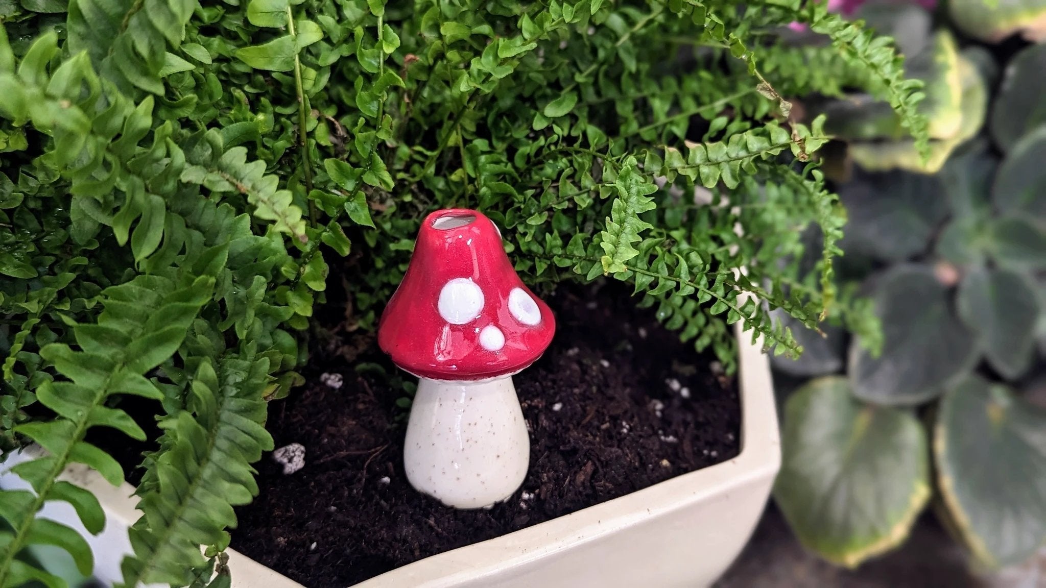 Small Toadstool Watering Spike
