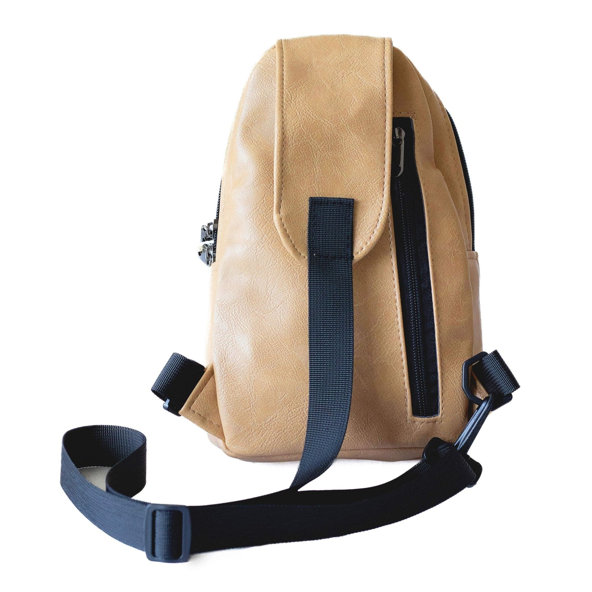 Small Vegan Leather Sling Bag - Crossbody | Buru Sling Bags La Vie Bien Small Vegan Leather Sling Bag - Crossbody | Buru