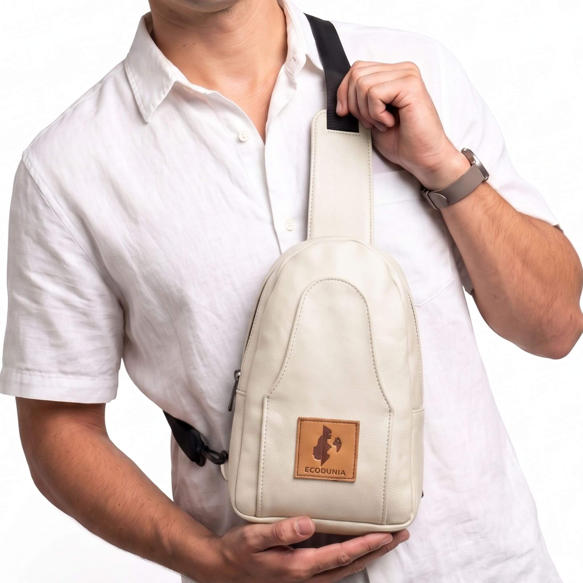 Small Vegan Leather Sling Bag - Crossbody | Buru Sling Bags La Vie Bien Small Vegan Leather Sling Bag - Crossbody | Buru