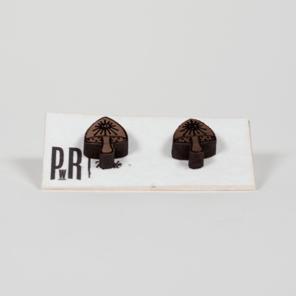 Small Wood Stud Earrings | Geometric Designs Earrings La Vie Bien Small Wood Stud Earrings | Geometric Designs