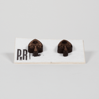 Small Wood Stud Earrings | Geometric Designs Earrings La Vie Bien Small Wood Stud Earrings | Geometric Designs