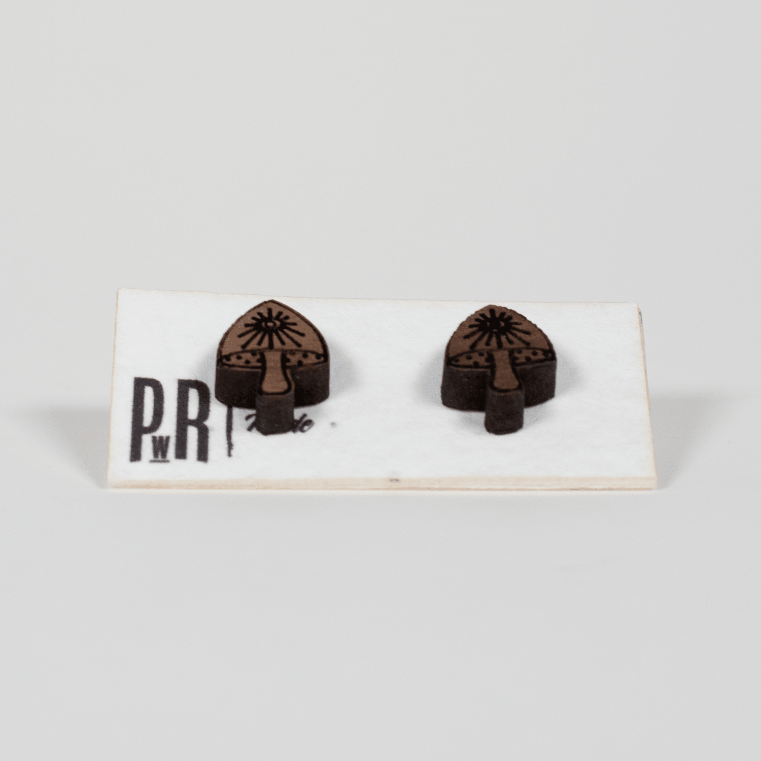 Small Wood Stud Earrings | Geometric Designs Earrings La Vie Bien Small Wood Stud Earrings | Geometric Designs