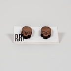 Small Wood Stud Earrings | Geometric Designs Earrings La Vie Bien Small Wood Stud Earrings | Geometric Designs