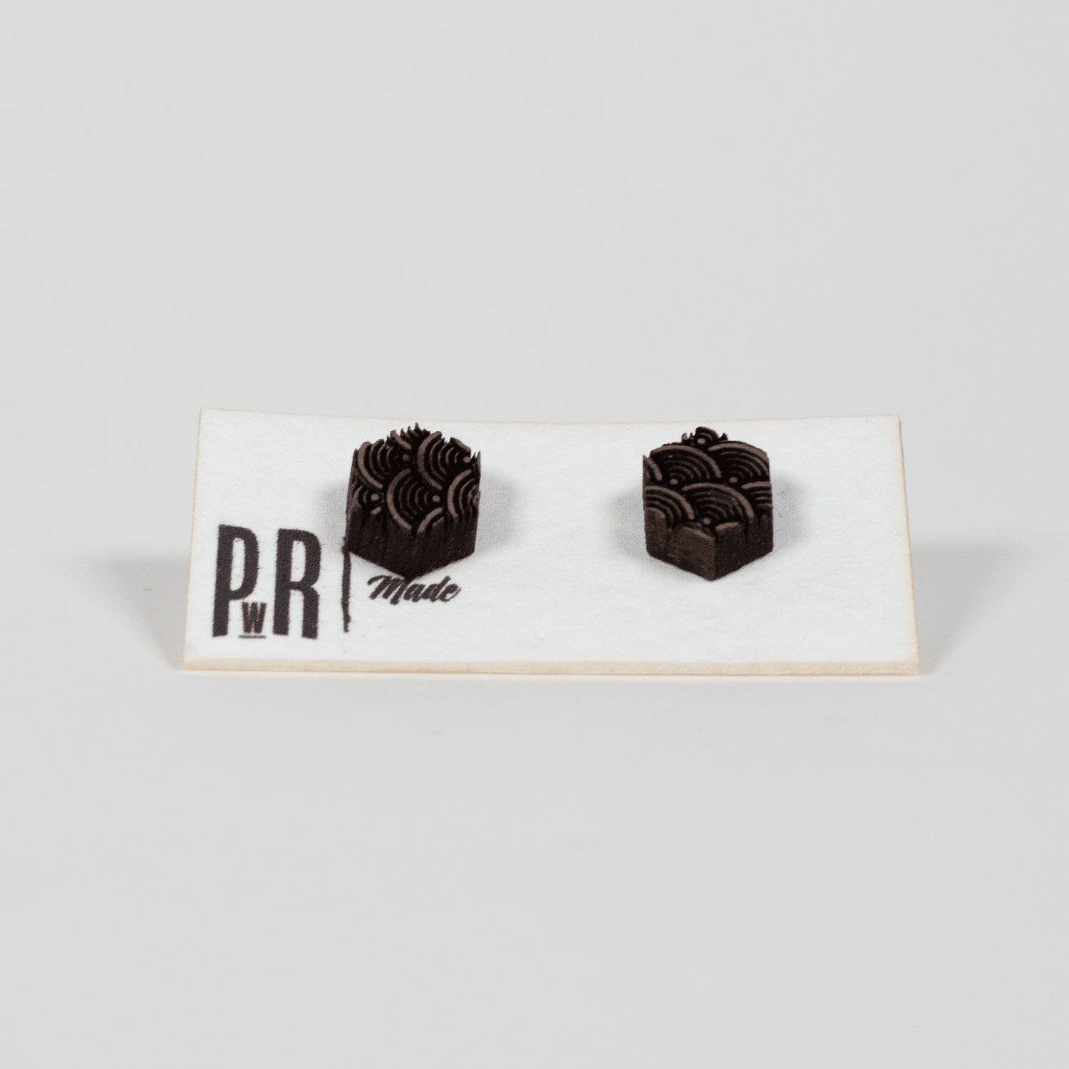 Small Wood Stud Earrings | Geometric Designs Earrings La Vie Bien Small Wood Stud Earrings | Geometric Designs