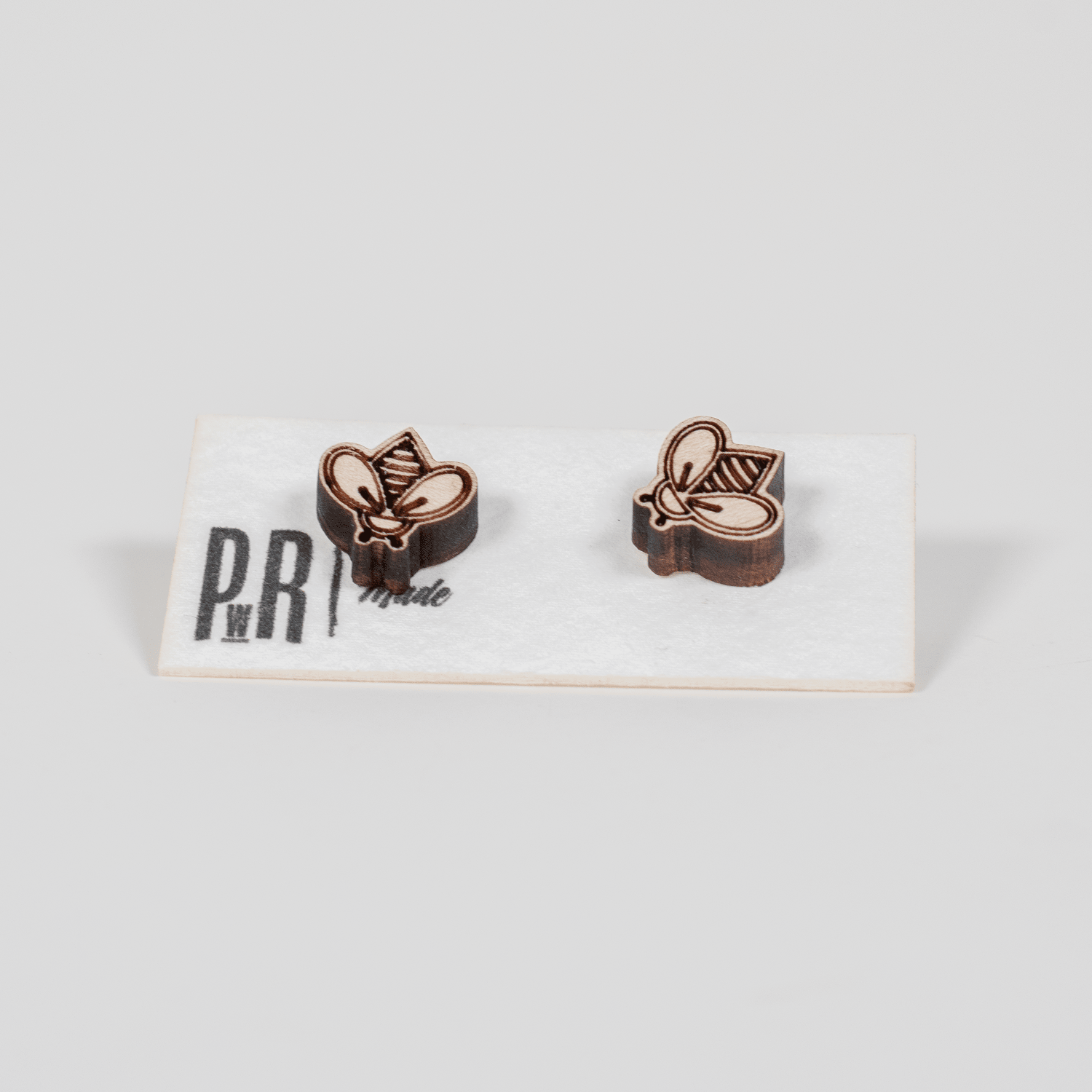 Small Wood Stud Earrings | Geometric Designs Earrings La Vie Bien Small Wood Stud Earrings | Geometric Designs