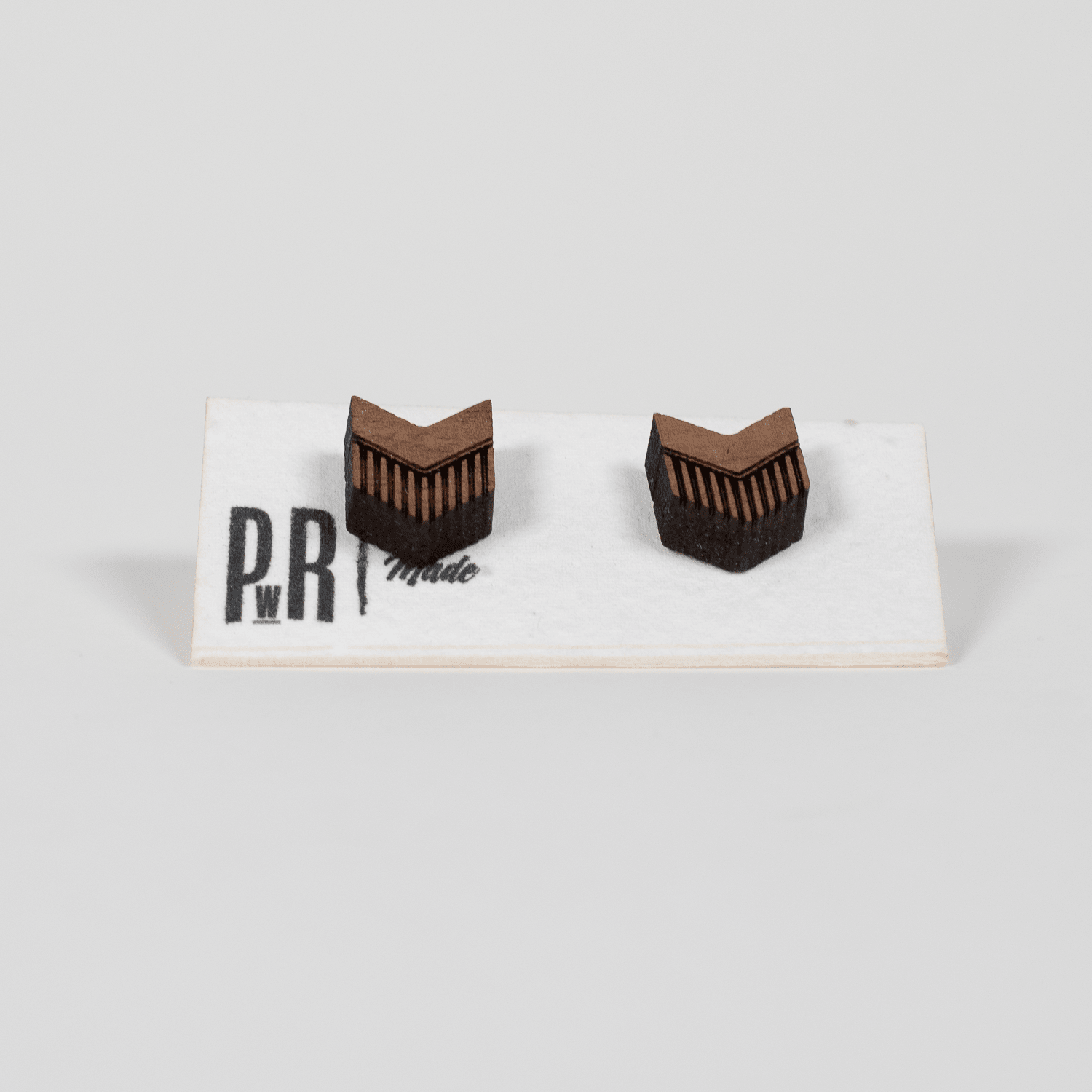 Small Wood Stud Earrings | Geometric Designs Earrings La Vie Bien Small Wood Stud Earrings | Geometric Designs