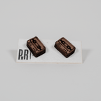 Small Wood Stud Earrings | Geometric Designs Earrings La Vie Bien Small Wood Stud Earrings | Geometric Designs