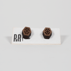 Small Wood Stud Earrings | Geometric Designs Earrings La Vie Bien Small Wood Stud Earrings | Geometric Designs