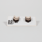 Small Wood Stud Earrings | Geometric Designs Earrings La Vie Bien Small Wood Stud Earrings | Geometric Designs