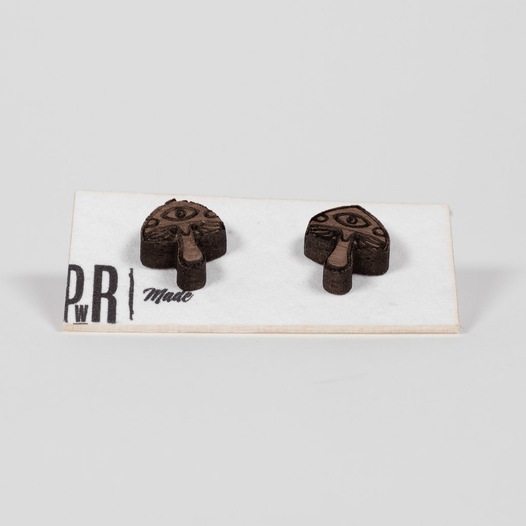 Small Wood Stud Earrings | Geometric Designs Earrings La Vie Bien Small Wood Stud Earrings | Geometric Designs