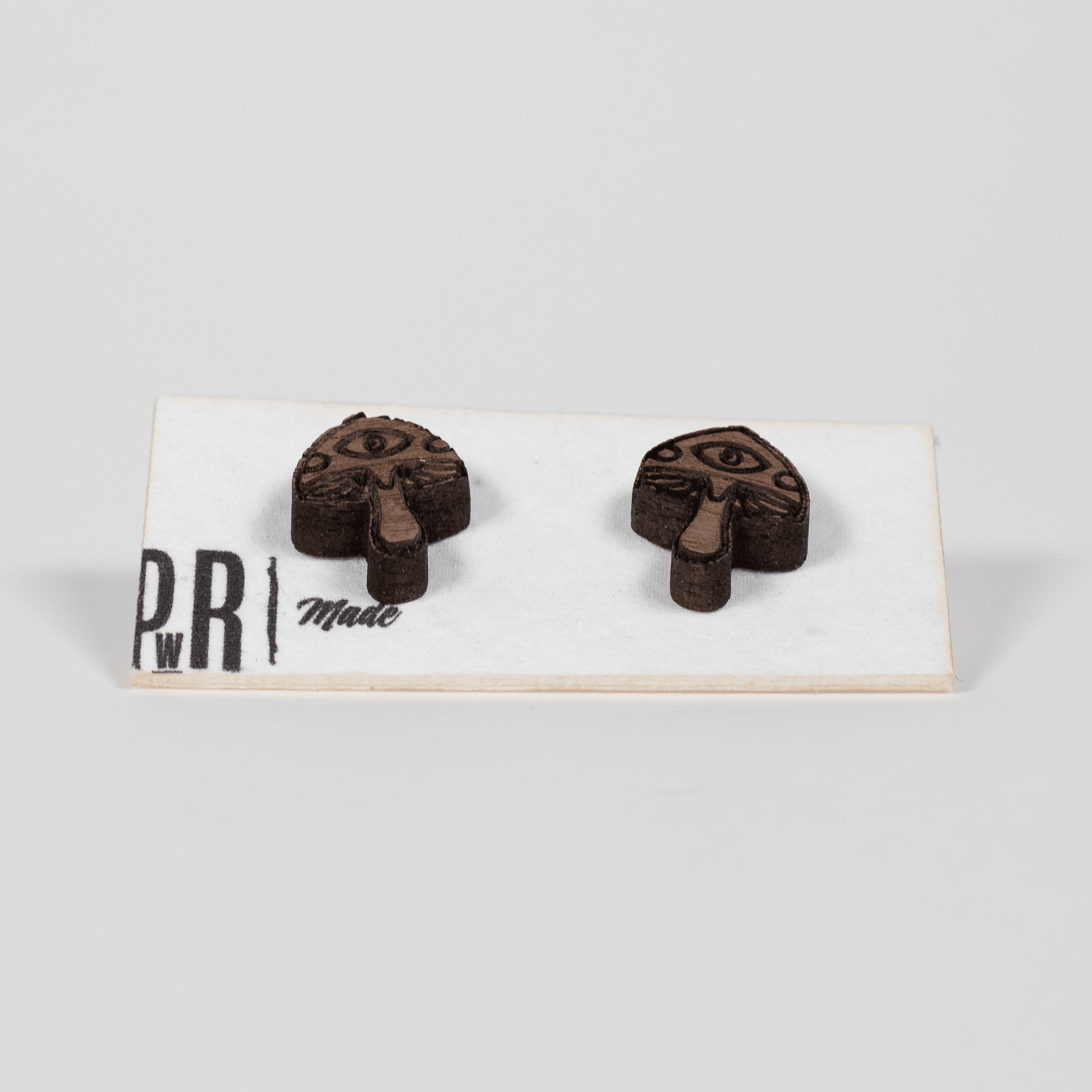 Small Wood Stud Earrings | Geometric Designs Earrings La Vie Bien Small Wood Stud Earrings | Geometric Designs