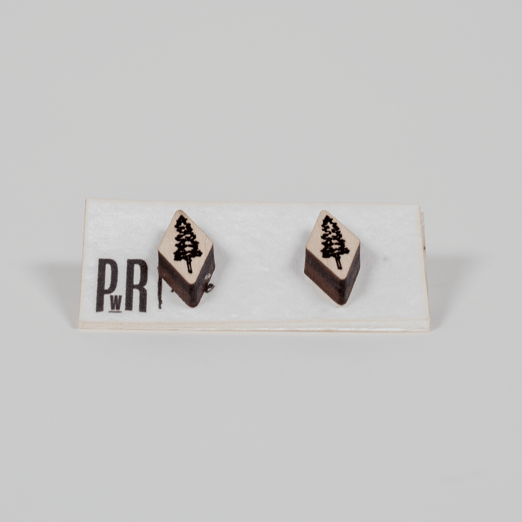 Small Wood Stud Earrings | Geometric Designs Earrings La Vie Bien Small Wood Stud Earrings | Geometric Designs