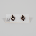Small Wood Stud Earrings | Geometric Designs Earrings La Vie Bien Small Wood Stud Earrings | Geometric Designs