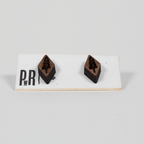 Small Wood Stud Earrings | Geometric Designs Earrings La Vie Bien Small Wood Stud Earrings | Geometric Designs