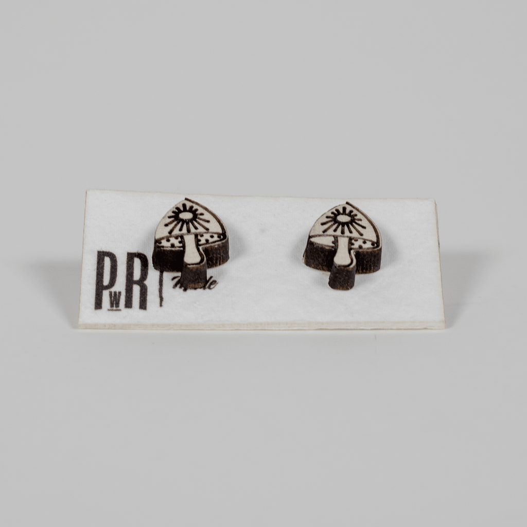Small Wood Stud Earrings | Geometric Designs Earrings La Vie Bien Small Wood Stud Earrings | Geometric Designs