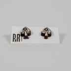 Small Wood Stud Earrings | Geometric Designs Earrings La Vie Bien Small Wood Stud Earrings | Geometric Designs
