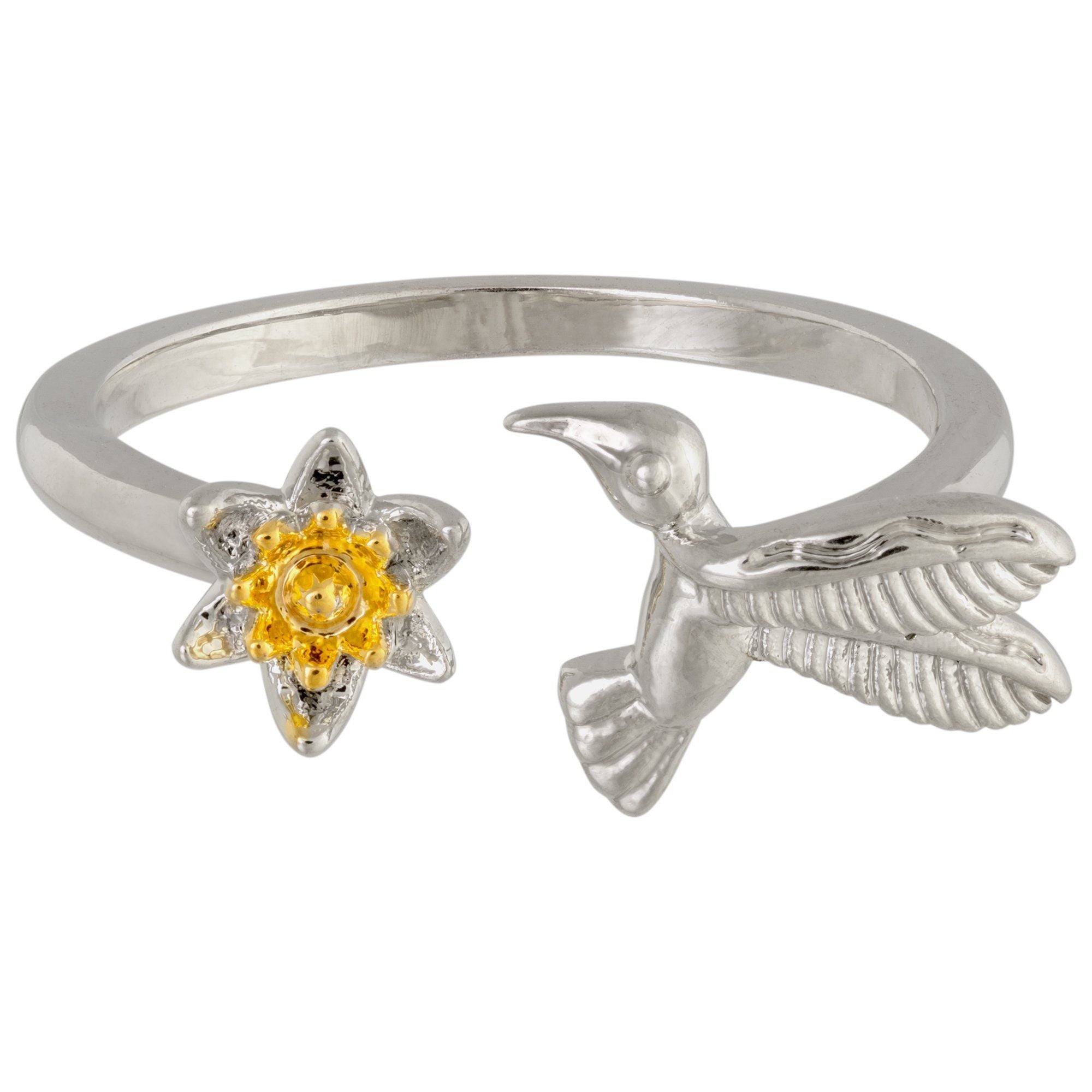 Smell the Flowers Hummingbird Adjustable Ring Rings - Fashion La Vie Bien Smell the Flowers Hummingbird Adjustable Ring