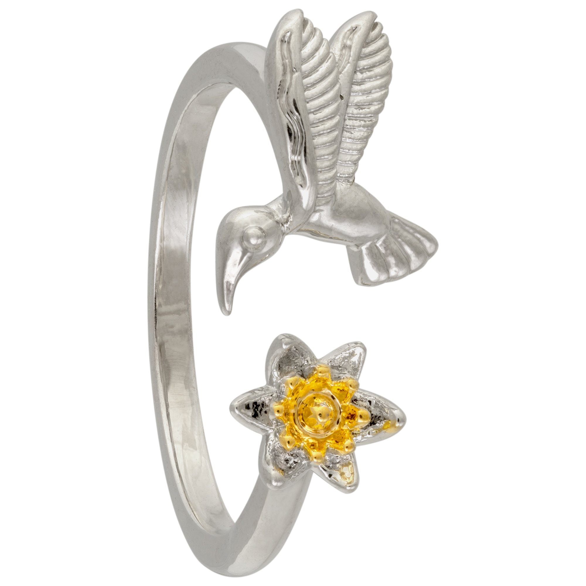 Smell the Flowers Hummingbird Adjustable Ring Rings - Fashion La Vie Bien Smell the Flowers Hummingbird Adjustable Ring
