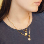 Smiley Face Necklace Charm by Oh Clementine