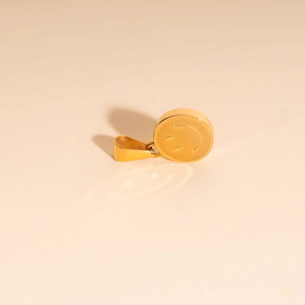Smiley Face Necklace Charm by Oh Clementine