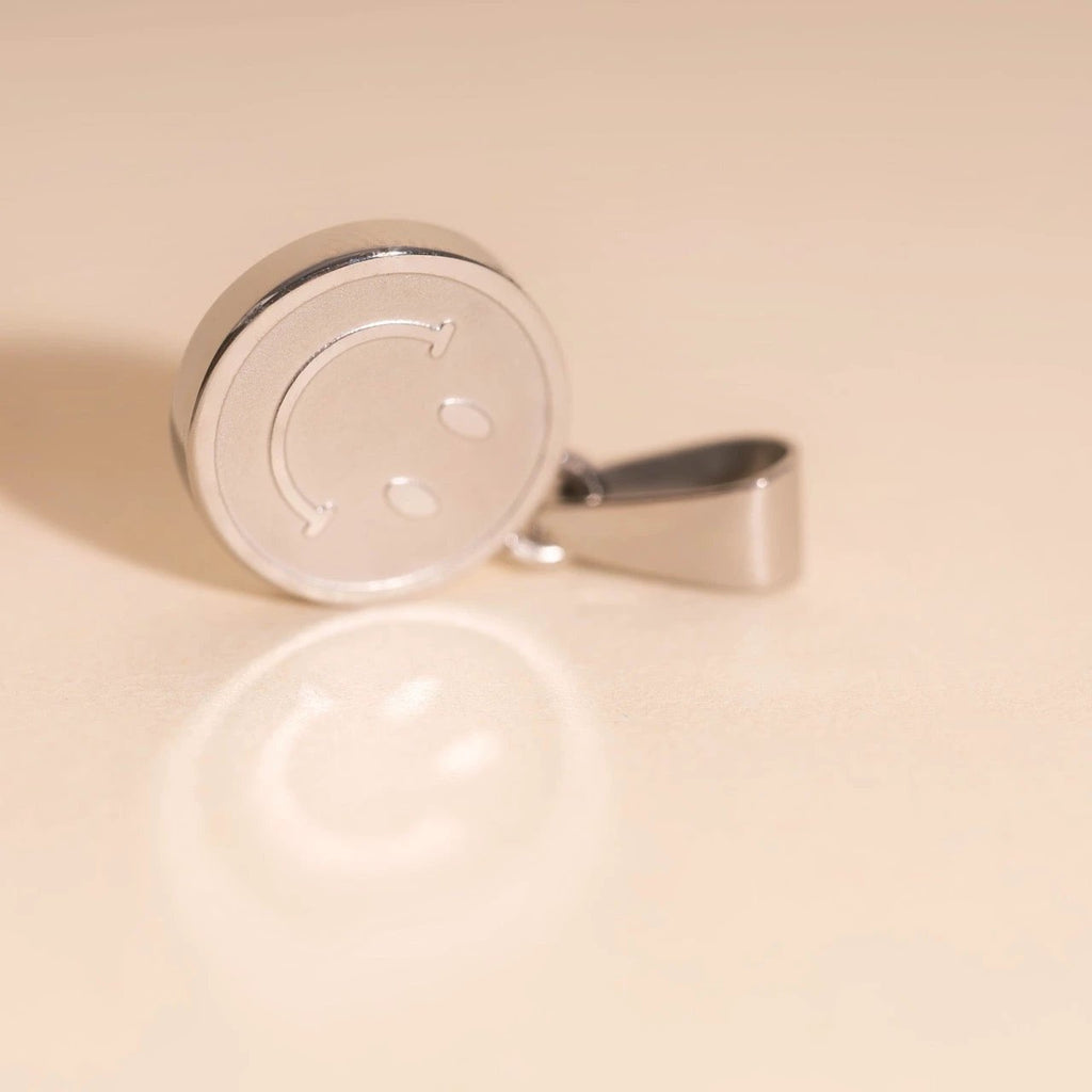 Smiley Face Necklace Charm by Oh Clementine
