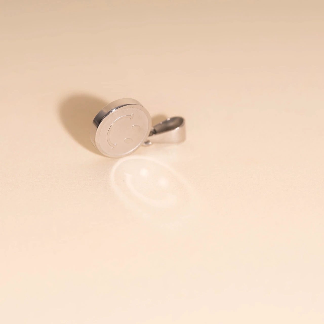 Smiley Face Necklace Charm by Oh Clementine
