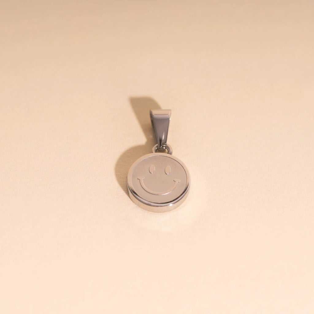 Smiley Face Necklace Charm by Oh Clementine