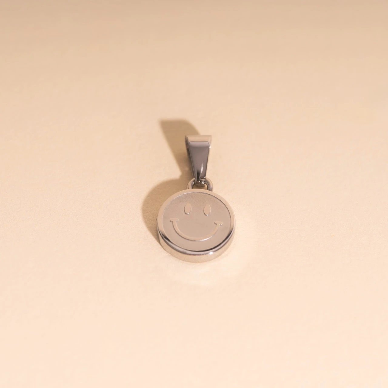Smiley Face Necklace Charm by Oh Clementine