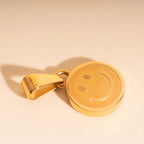 Smiley Face Necklace Charm by Oh Clementine