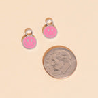 Smiley Huggie Hoop Charms La Vie Bien Smiley Huggie Hoop Charms