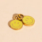 Smiley Huggie Hoop Charms La Vie Bien Smiley Huggie Hoop Charms