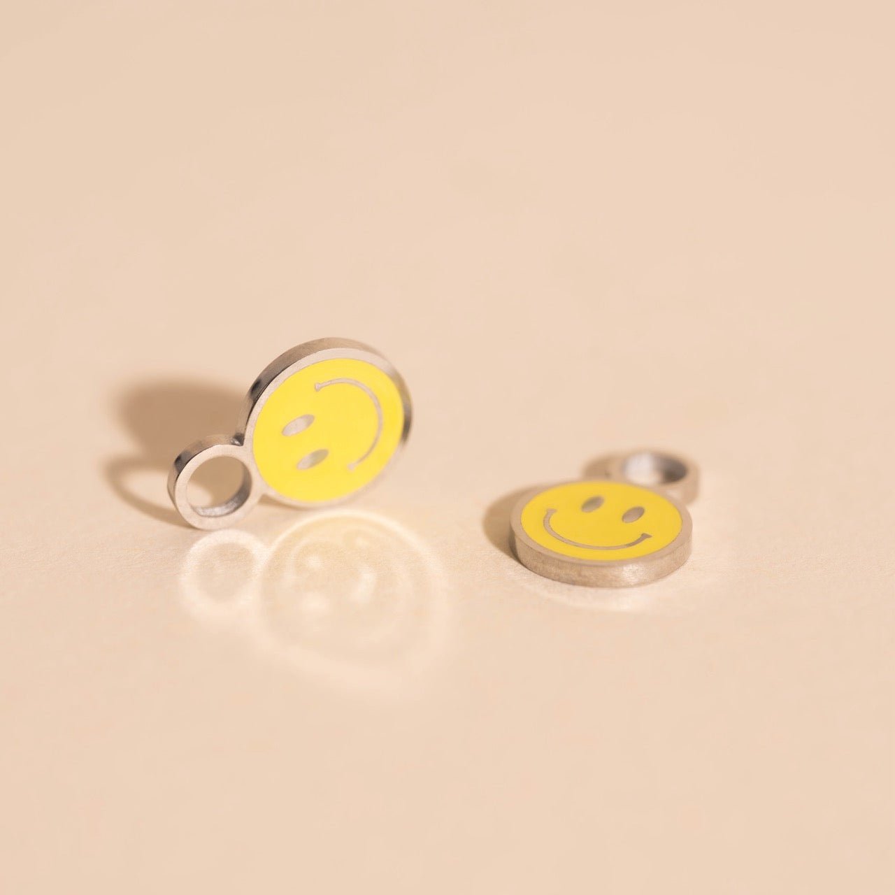 Smiley Huggie Hoop Charms La Vie Bien Smiley Huggie Hoop Charms
