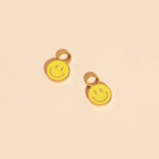 Smiley Huggie Hoop Charms by Oh Clementine