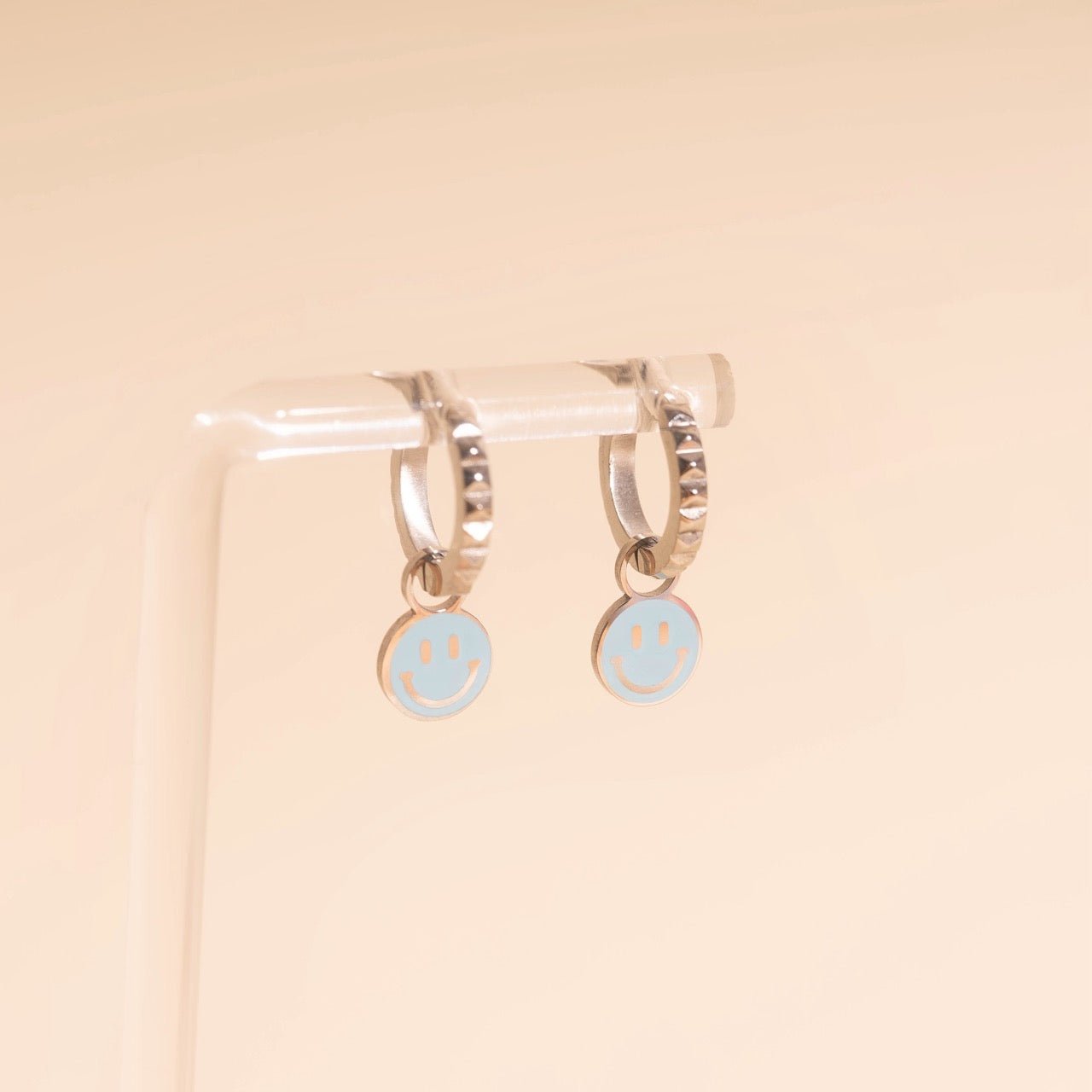 Smiley Huggie Hoop Charms La Vie Bien Smiley Huggie Hoop Charms