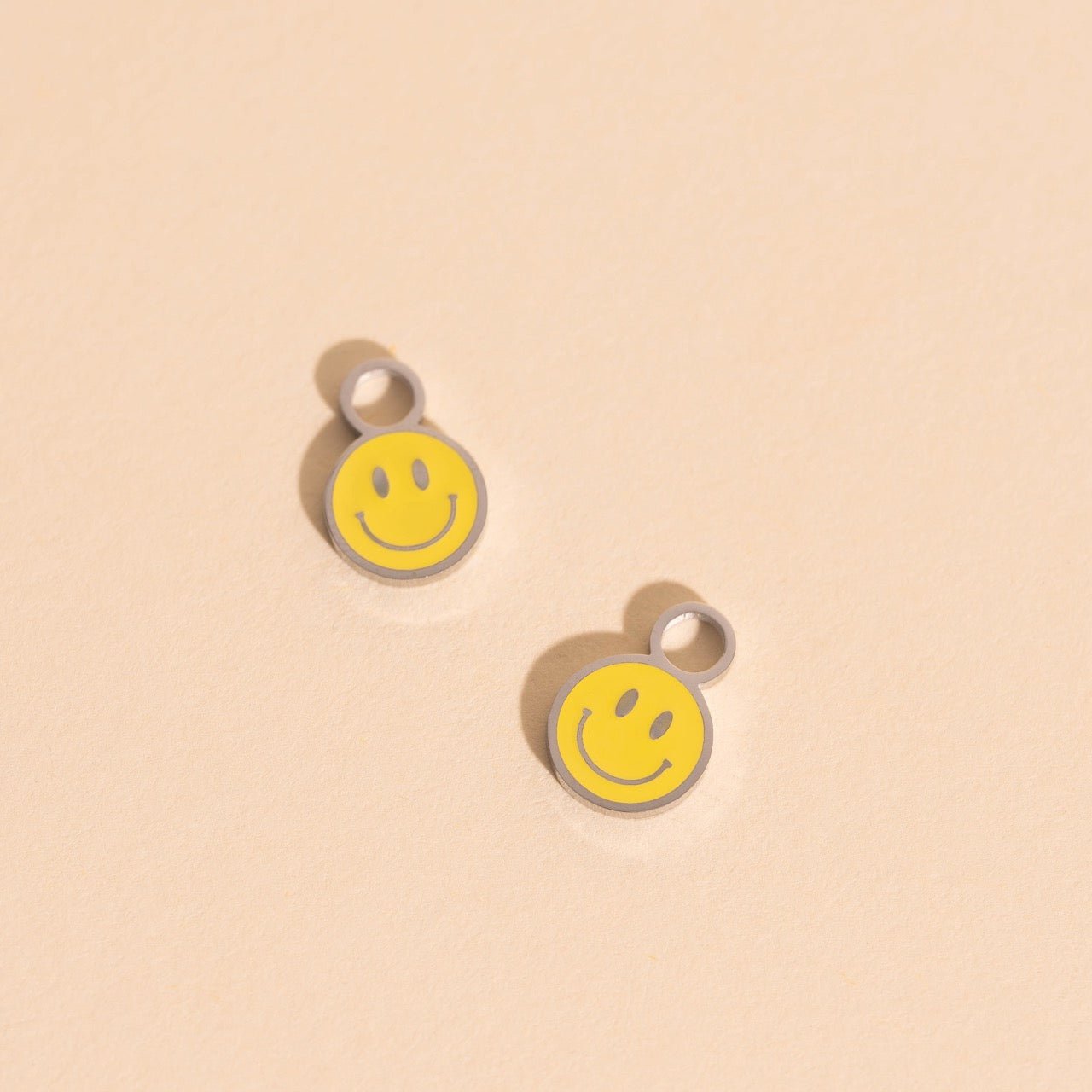 Smiley Huggie Hoop Charms La Vie Bien Smiley Huggie Hoop Charms