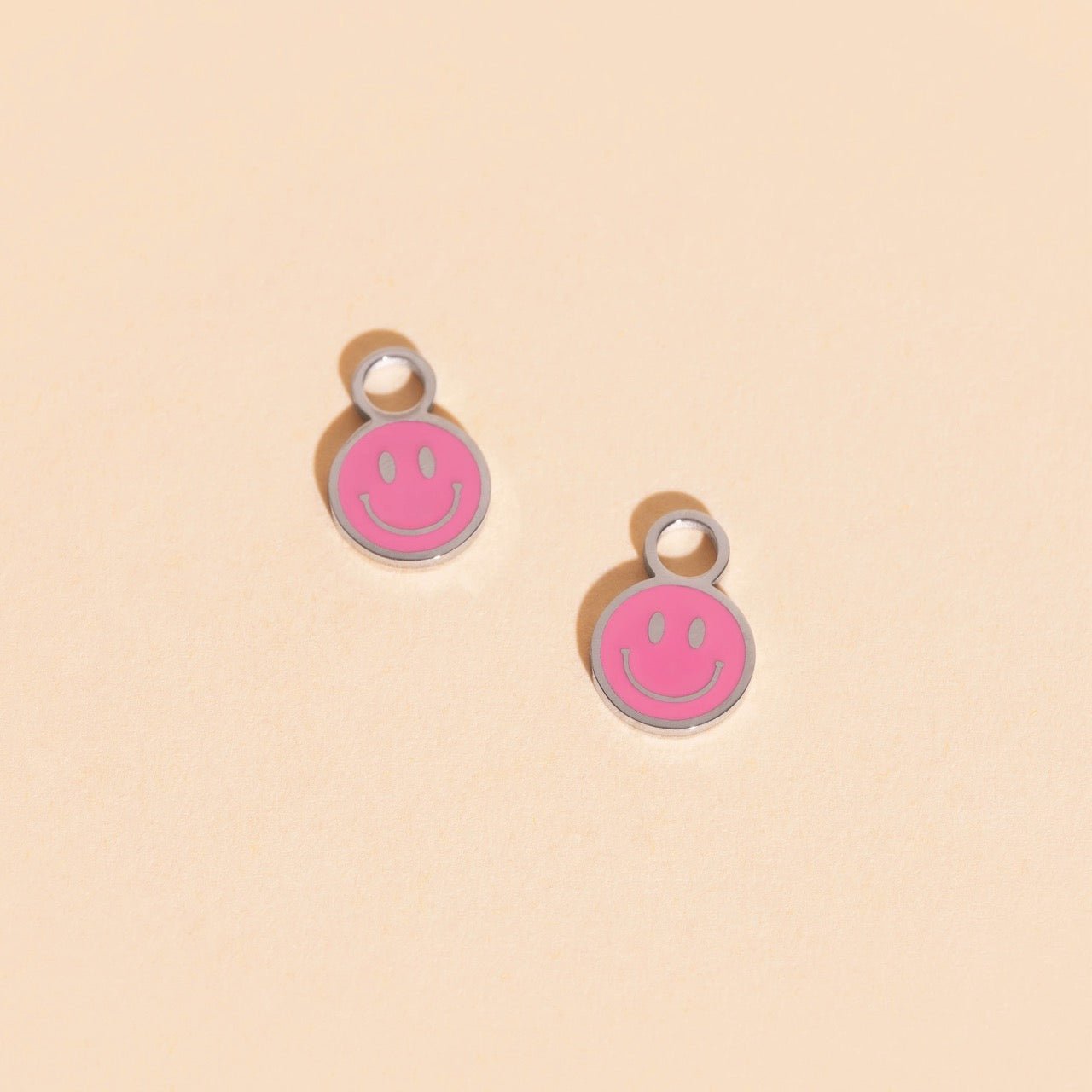 Smiley Huggie Hoop Charms La Vie Bien Smiley Huggie Hoop Charms