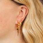 Smooth Stirrup Huggie Hoop Earrings by Oh Clementine