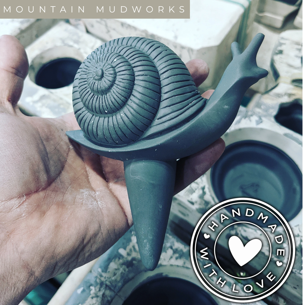 Snail Watering Spike by Mountain Mudworks