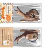 Wooden Musical Snail Percussion Instrument by Music Frog Co