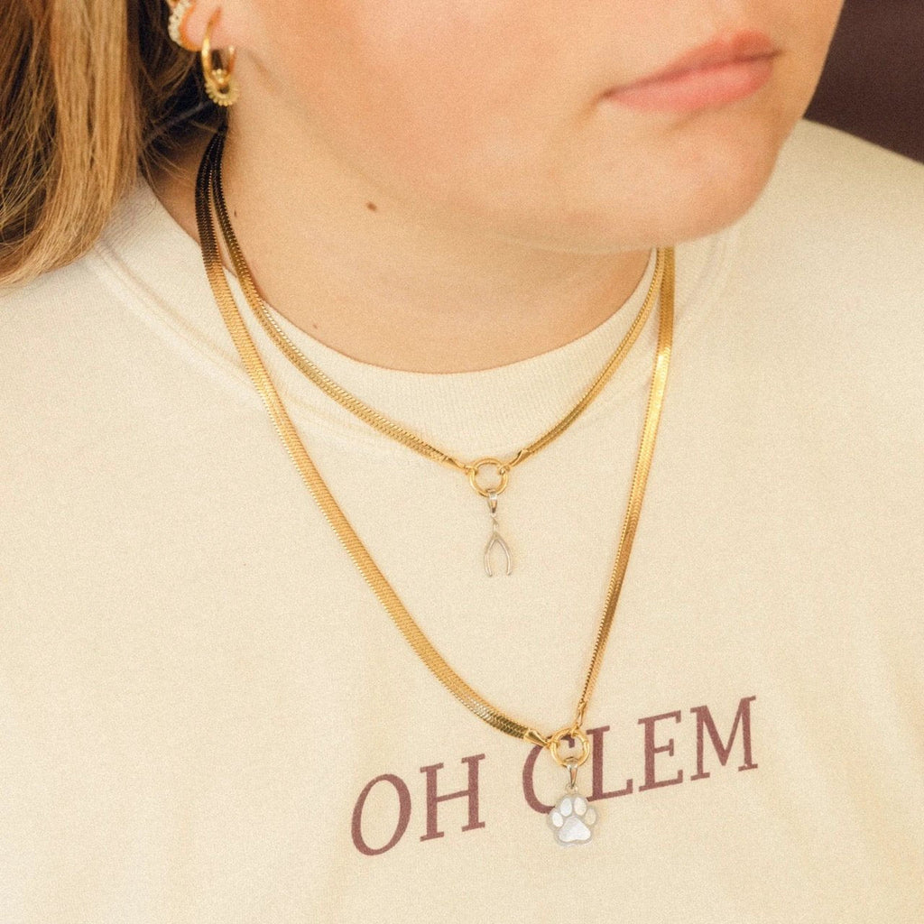 Snake Chain Necklace by Oh Clementine