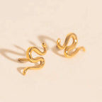 Snake Stud Earrings by Oh Clementine