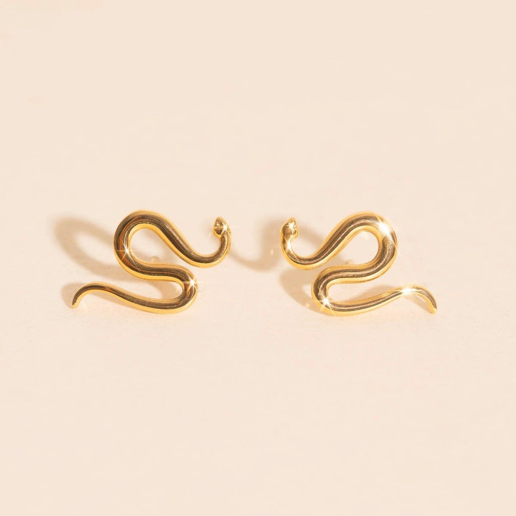 Snake Stud Earrings by Oh Clementine