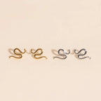 Snake Stud Earrings by Oh Clementine